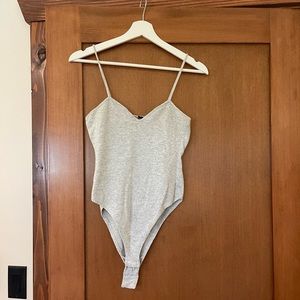 MANGO bodysuit grey fleece - xs